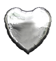 Love Script Silver Balloon