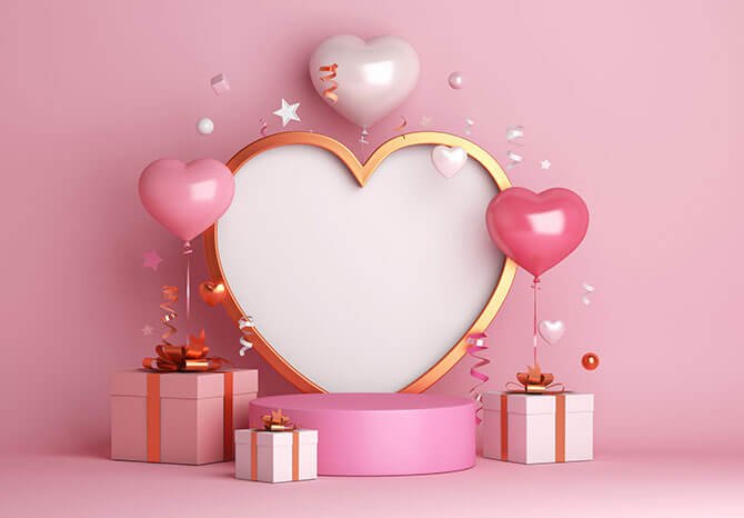 Valentine’s Day party ideas Heart cakes, decorations