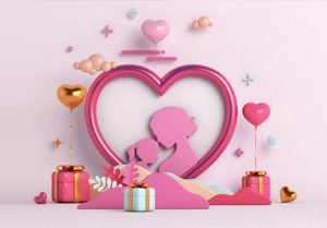 Mother’s Day Heart Balloons Foil Love You Mom